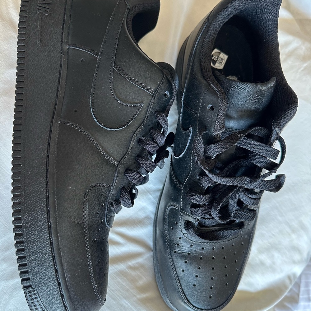 Nike Air Force 1 Men’s black size 12. Never worn